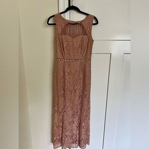 COPY - Rose Gold / Dusty Pink Long Bridal Shower / Baby Shower Dress with Side …